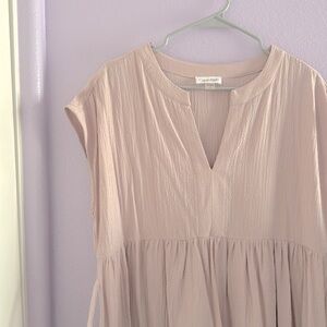 Stylish Cream Tiered Dress